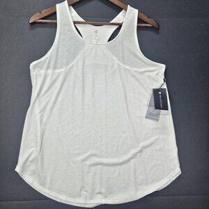 Traj3ctory Activewear Women's‎ Size M White Racerback Training Tank Top